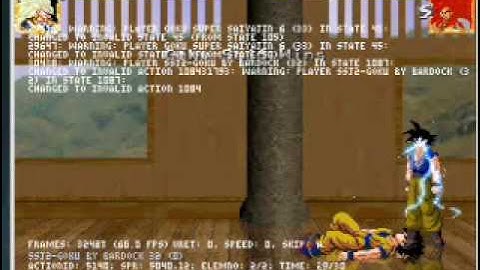 MUGEN - ssj6 goku vs ssj3 goku