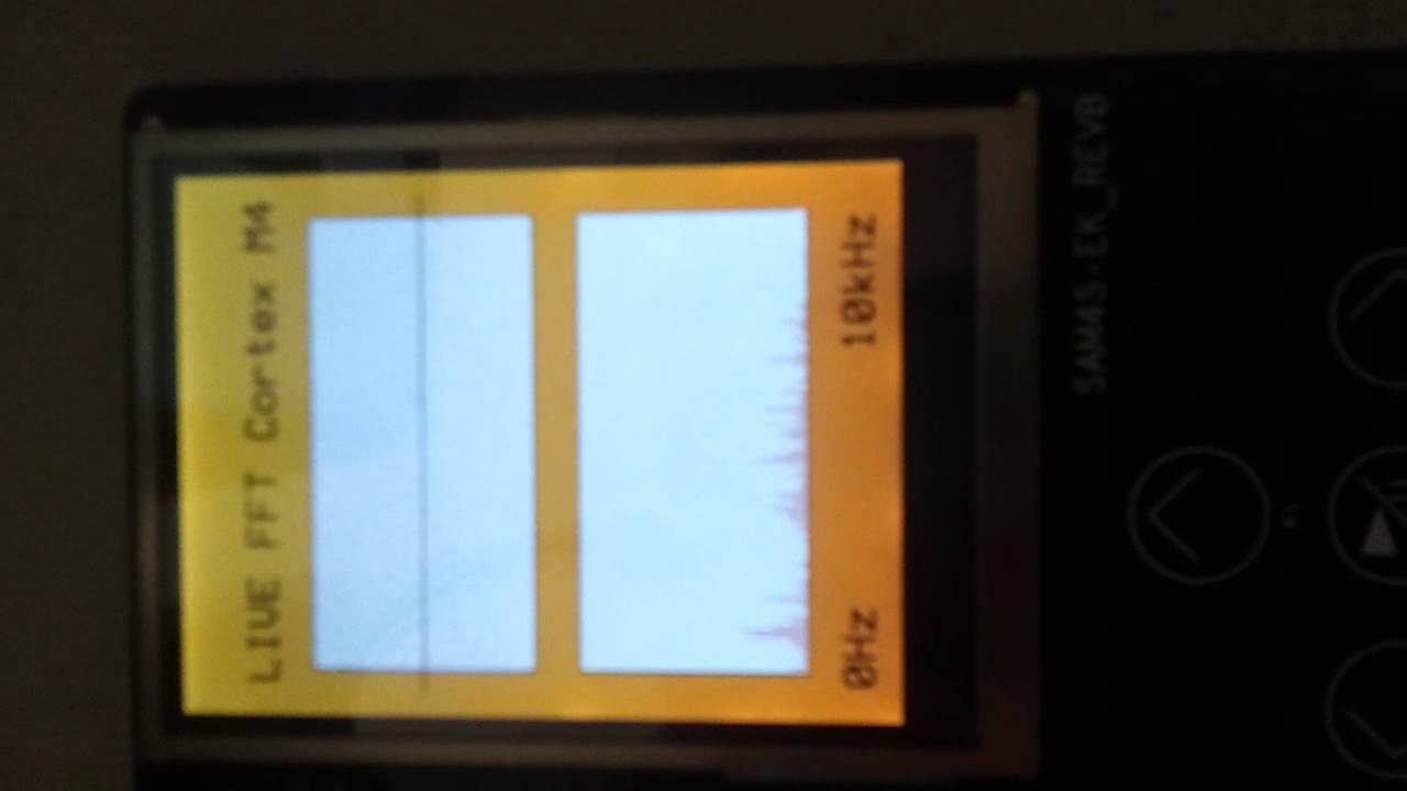 Atmel SAM4S-EK doing a Live FFT