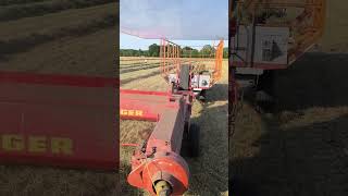 Fendt Farmer 3 s am Schwaden, John Deere 3300x am pressen mit welger ap 42