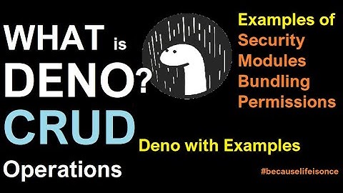 Deno: Quick Introduction & CRUD Operations