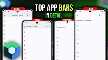 Top App Bars (Toolbars) in Jetpack Compose Material 3 - Collapsible Toolbar in Jetpack Compose 2025