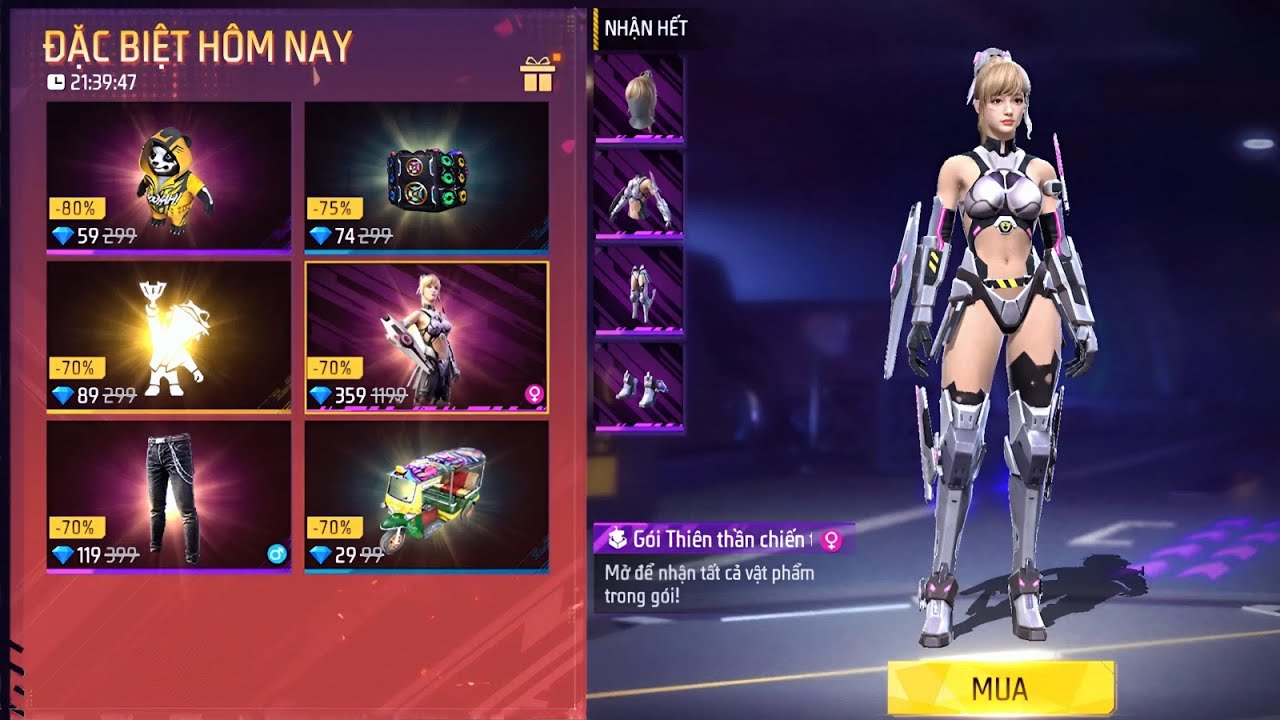 Free Fire 100 ngày trong SHOP ĐẶC BIỆT HÔM NAY (P2)