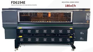 2Pass 180 Sqmh Fedar Fd6194E 4 Head Ultra High Speed Digital Sublimation Printer