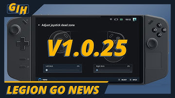 Dead zone Fix, Response Curves, Swap buttons & More - Legion Space 1.0.25 - Legion Go Update