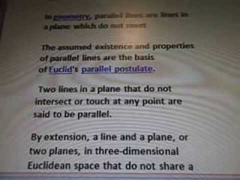 Line 22 7b207 Euclid's Parallel Postulate Hyperbolic Space Cubes WOW SETI
