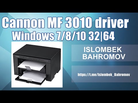 Cannon MF 3010 driver o'rnatish 32 64 razryad , boshqa drayverlar ham shu usulda *Islombek Bahromov*