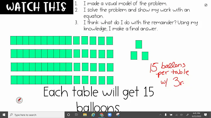 Division with Remainders (Part One)