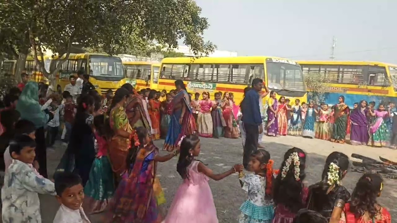 శ్రీ నాగార్జున స్కూల్, మద్దిపాడు, సంక్రాంతి సంబరాలు # చిన్నారుల సంక్రాంతి కోలాహలం# yt video 