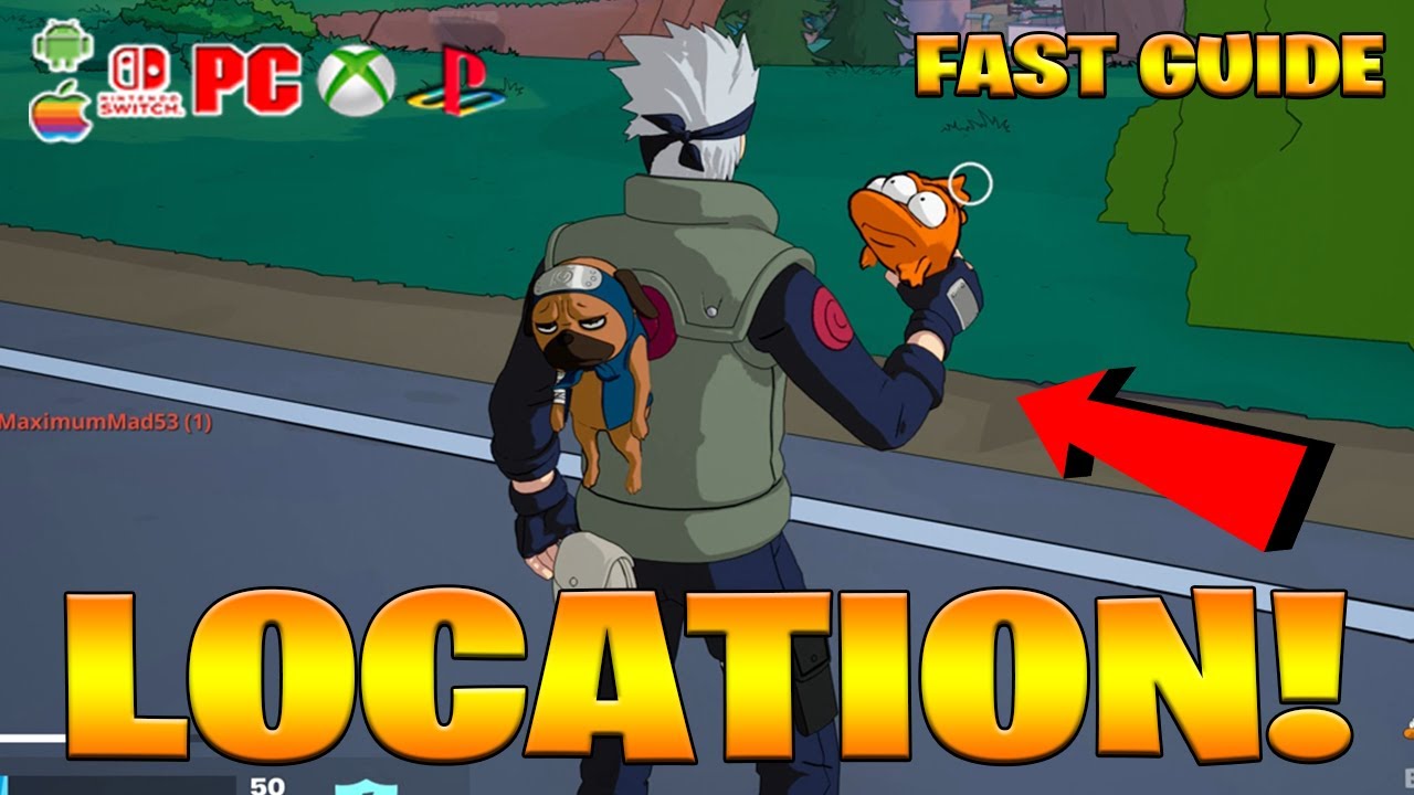 Где найти рыбу-мигалку в Fortnite! (Как найти рыбу-мигалку)