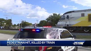 Pedestrian killed in Boynton Beach Brightline crash