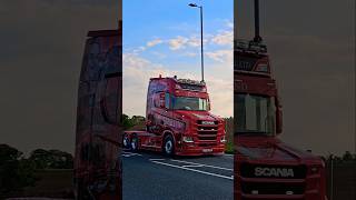 TruckFest Lincoln 2026 Arrivals SCANIA V8 POWER Sound 🔊 🔥🔥🔥 #scania #truck #cars #sound #wow
