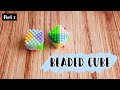 Tutorial Gantungan Kunci Kubus  Manik Manik Mudah Part 2 //DIY Beads// Tutorial Keychain Cube Beads