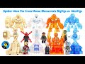 Spider-Man Far from Home Elementals Bigfigs vs. Minifigures Unofficial BOOTLEGO w/ Iron Man