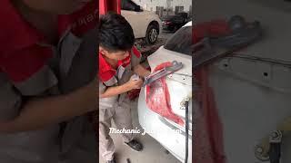 Mechanic Jack| Secret of Nissan Tiida trunk lid restoration without putty