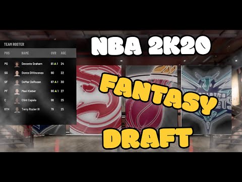 HOW TO DO A FANTASY DRAFT IN NBA 2K20 MYLEAGUE