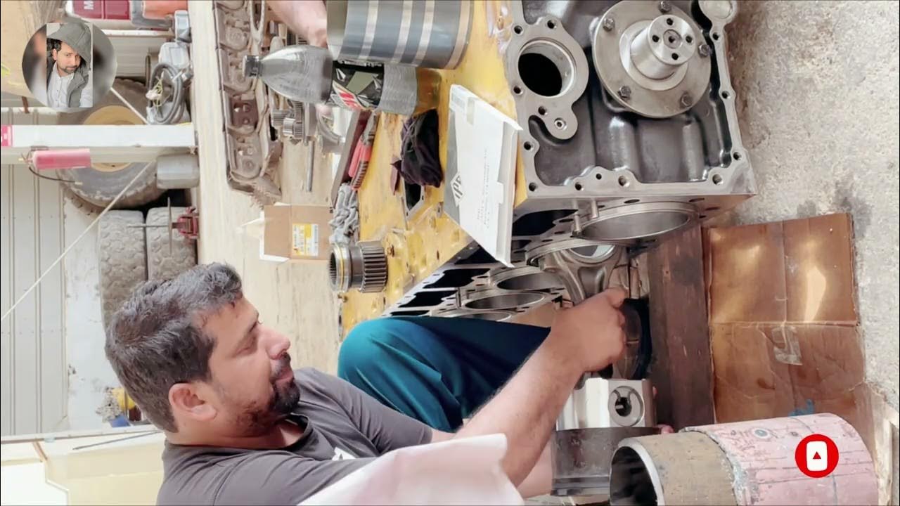 How To Install Cat 3406C Engine Piston / Ring / Connecting Rod & Bolt