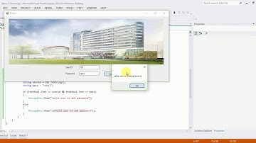 C# user and password verification
