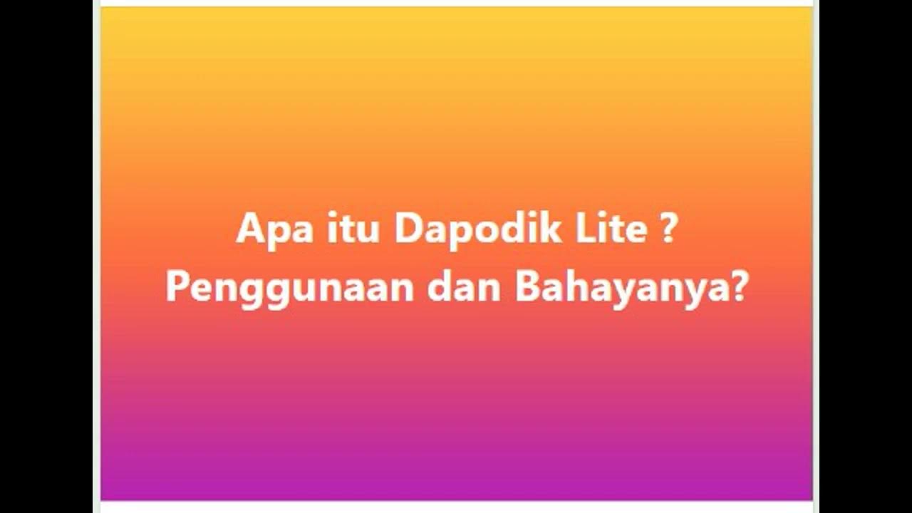 Unduh Dapodik Lite Terbaru