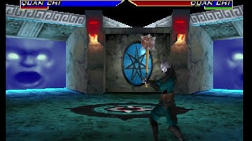 Mortal Kombat 4 - Quan Chi infinite combo with maximum damage ON (Spiked Mace)