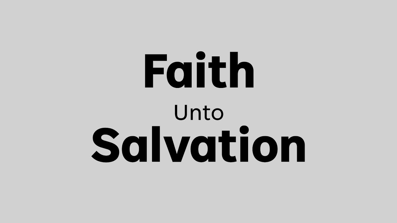 "Faith Unto Salvation" Pastor Jordan Riley | Sunday, January 4, 2026