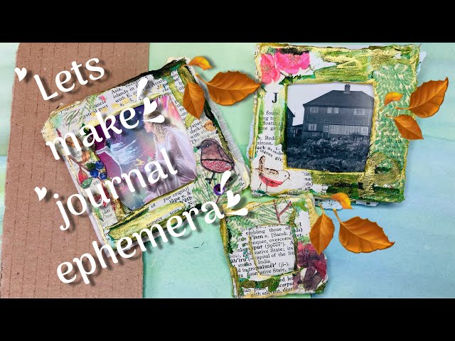 #junkjournal #ephemera reuse corrugated card  memory keepers LIVE REPLAY class=