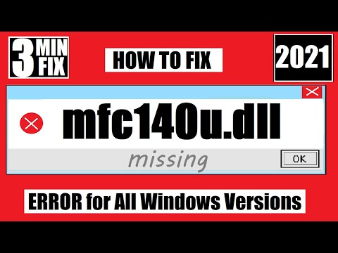 ✅✅✅MFC140u.dllがコンピュータから見つからない/見つからないエラーを修正する方法💻Windows1032/64ビット