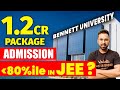 Bennet university  12 cr package    admission less than 80 ile  anupam sir vedantumath