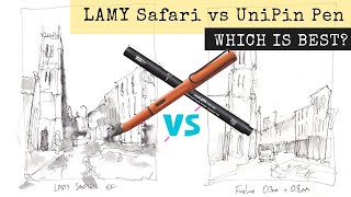 LAMY Safari Fountain Pen VS Unipin FineLiner - Which pen is best for sketching?