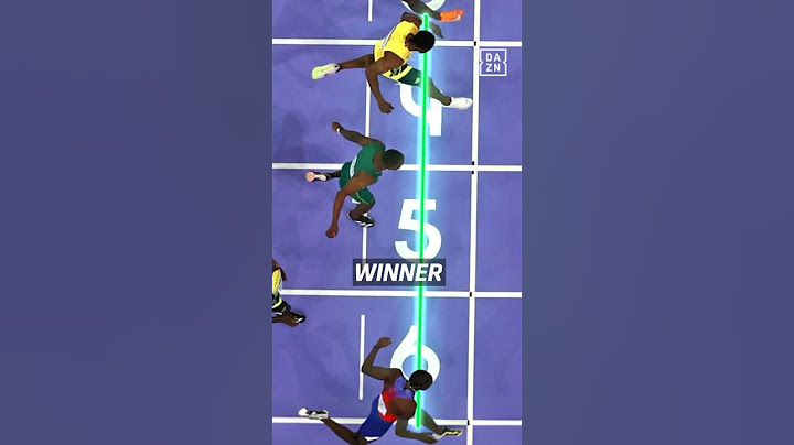 We all saw Kishane Thompson’s foot over the line before Noah Lyles, so how did he still win gold? 🤔