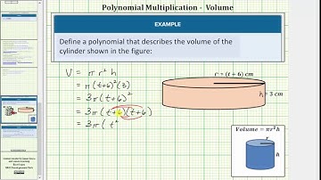 Polynomial Multiplication Application - Volume of a Cylinder
