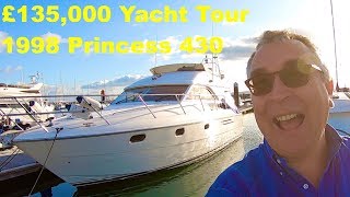 £135,000 Yacht Tour : 1998 Princess 430