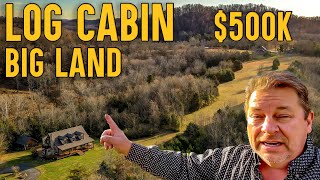 Weekend Retreat Log Cabin 11 acres House Tour, Home and Land Kentucky