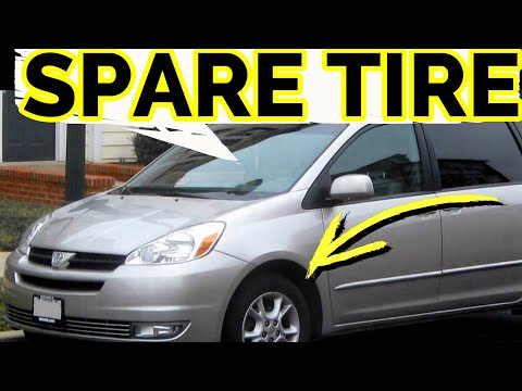 HOW TO REMOVE SPARE TIRE TOYOTA SIENNA REMOVAL, LOCATION (STEP BY STEP)