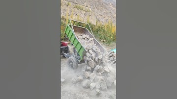 stones unloading 🪨 #youtube #youyubeshort #shortvideo #shorts #stone #tractor #unloding #working