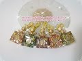 【レジン】コインパーツとクラッシュガラスでキューブのファスナーチャーム♪【resin:Cube fastener charm with coins and crash glass♪】