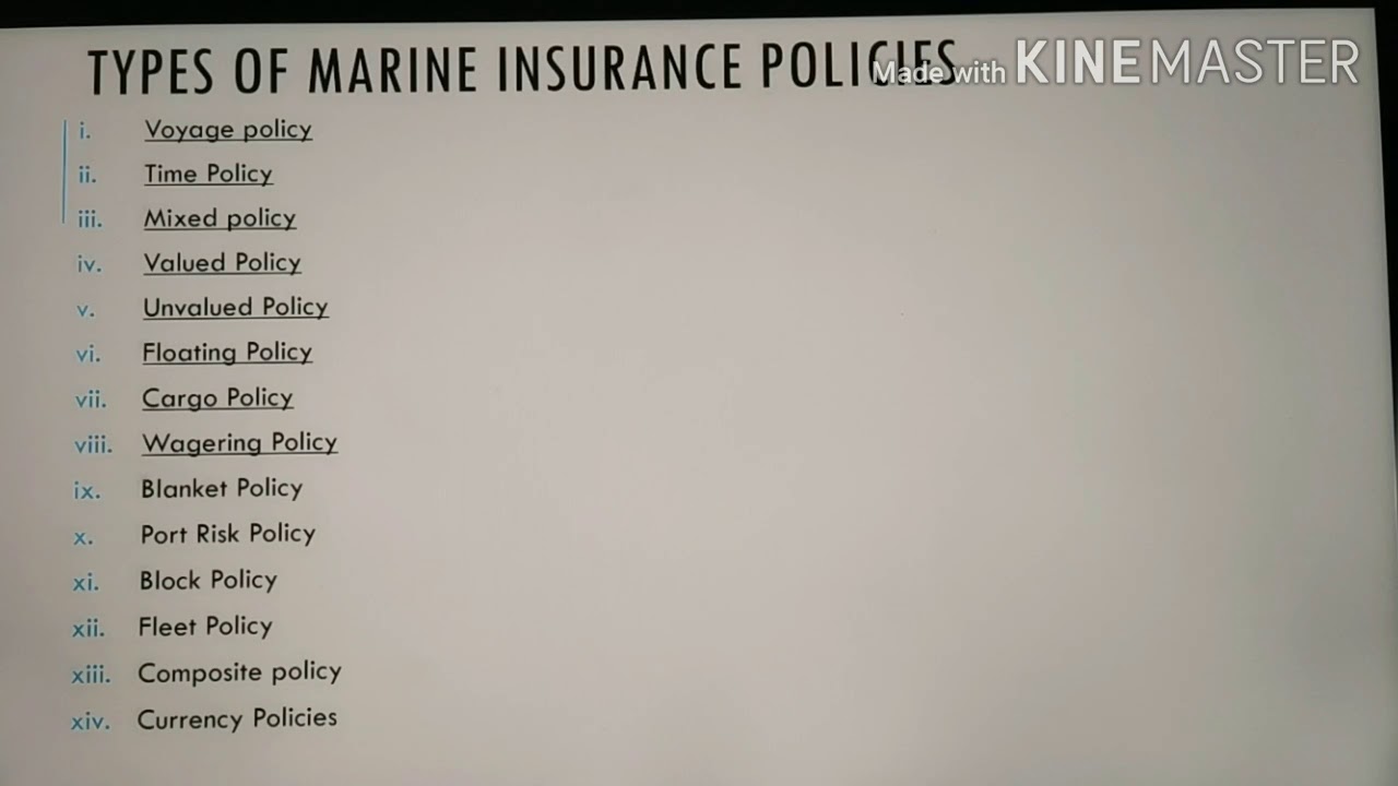 MARINE INSURANCE Part1 introduction