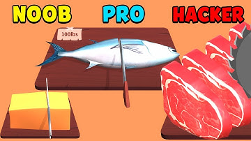 NOOB vs PRO vs HACKER  - Food Cutting