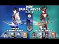 NEW Spiral Abyss 5.2 | C0 Yelan Hypercarry & C0 Chasca Hypercarry | Floor 12-9⭐| Genshin Impact