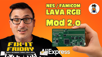 Een LAVA RGB 2.0 installeren in een Nintendo Famicom AV - ik ben de EERSTE die dit op YouTube doet!