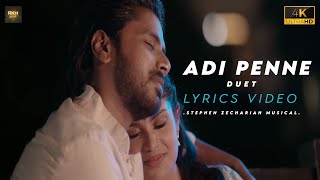 Naam - Adi Penne ( Duet) Lyrics Video [4K]
