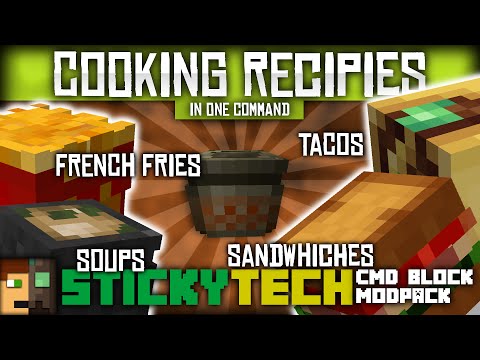 minecraft-1.10---cook-7-new-foods-|-cooking-recipes-in-one-command-[stickytech]