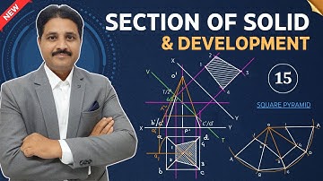 SECTION OF SOLID AND DEVELOPMENT OF LATERAL SURFACES SOLVED PROBLEM 15 @TIKLESACADEMYOFMATHS