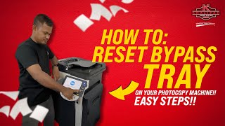 HOW TO : RESET BYPASS TRAY (ENG SUB) | KCSB Demonstration