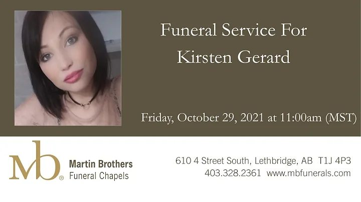 Funeral Service for Kirsten Gerard