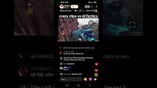 crazy clips vs Tactics on tiktok #fyp #viral #codm #codmpartner #callofduty #callofdutymobile