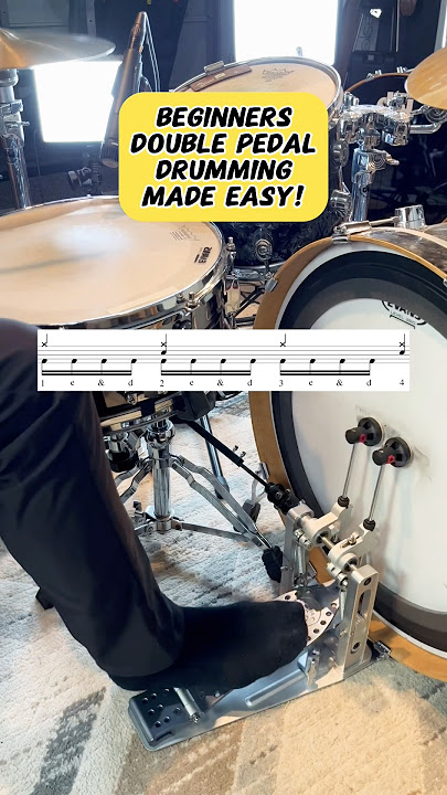 DOUBLE PEDAL Drumming Made Easy! #drums