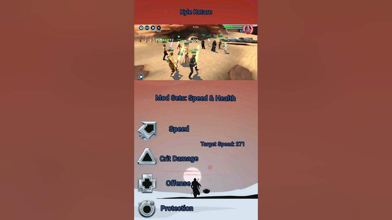 SWGoH Mod Tips 31 Kyle Katarn swgoh shorts YouTube