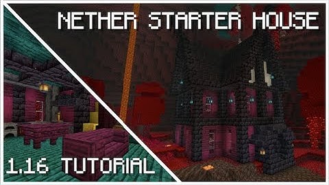 GRAND Nether Starter House MINECRAFT Tutorial 1.16+