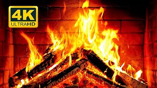 🔥 Cozy Fireplace 4K (12 HOURS). Fireplace with Crackling Fire Sounds. Fireplace Burning 4K