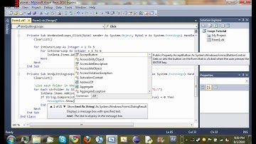 Visual Basic 2010 Tutorial 15 - Ending For Loop Early